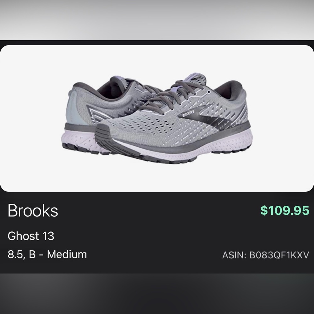 NEW, NEVER WORN - Brooks Ghost 13 Running Shoes - 8.5